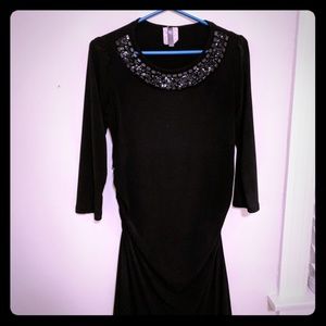 Black pregnancy dress